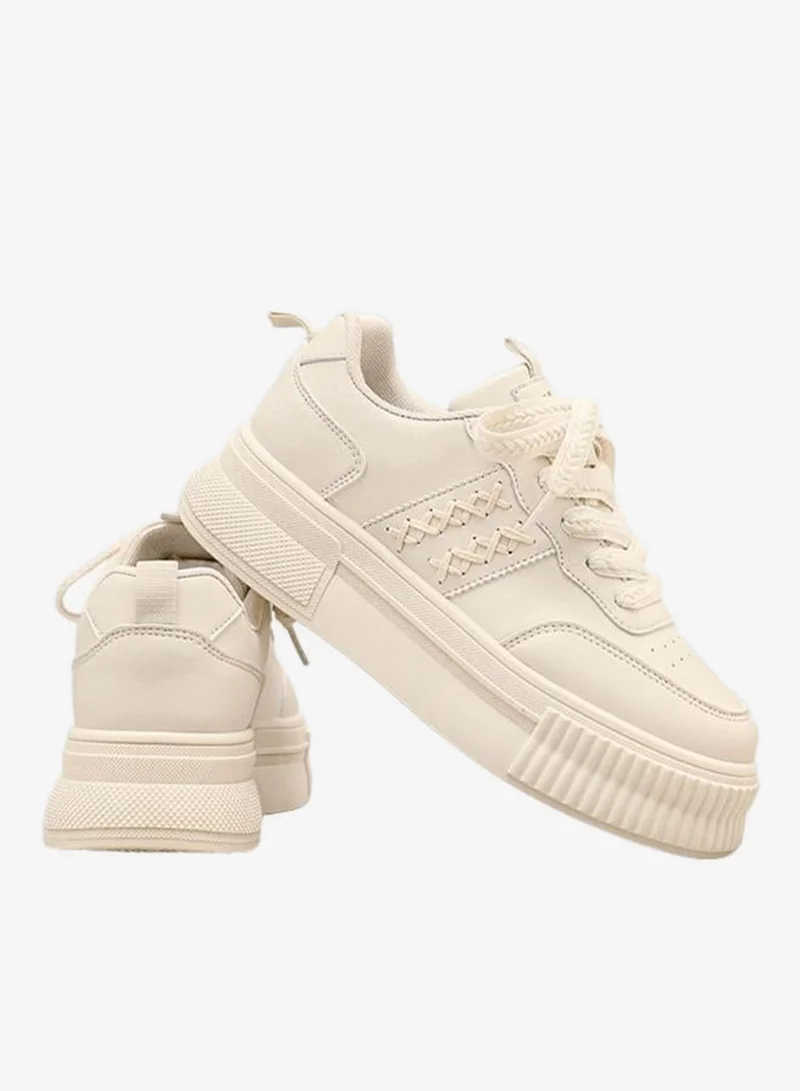 بابيا حذاء سنيكرز كاجوال بأربطة للنساء